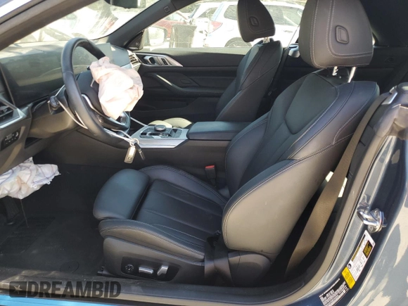 2024 BMW 4 Series 430i z VIN WBA23AT09RCP53441, wystawiony jako Copart lot #44187675 z przebiegiem 9 297 mil mil oraz Szkoda całkowita • Salvage title. Historia ofert i sprzedaży dostępna na DreamBid. Obrazek 7.