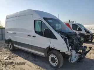 2023 Ford Transit Cargo with VIN 1FTBR1X85PKA18265, listed as a Copart auction lot 46714385 with 62,737 mi miles and Salvage Title. Bid and sale history available at DreamBid. Image 4.