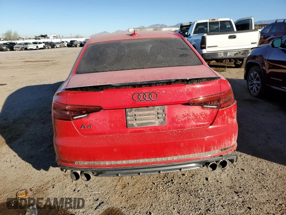 2017 Audi A4 Premium Plus with VIN WAULNAF42HN013844, listed as a Copart auction lot 88176795 with 0 mi miles and Clean Title. Bid and sale history available at carsss.com. Image 6.