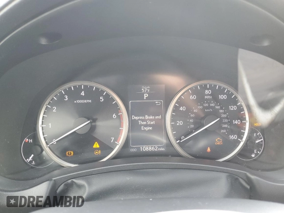 2015 Lexus NX 200t with VIN JTJBARBZ7F2010296, listed as a Copart auction lot 53745455 with 108,862 mi miles and Salvage Title. Bid and sale history available at carsss.com. Image 9.