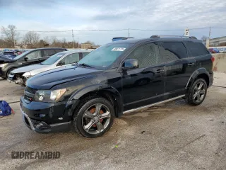 2015 Dodge Journey Crossroad with VIN 3C4PDDGG4FT566767, listed as a Copart auction lot 88871775 with 173,675 mi miles and Salvage Title. Bid and sale history available at carsss.com. Image 1.