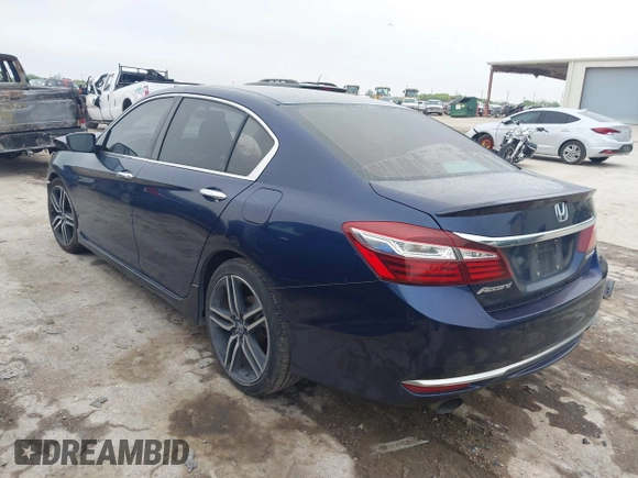 2017 Honda Accord Sedan Sport with VIN 1HGCR2F52HA191364, listed as a IAAI auction lot 41920873 with 162,825 mi miles. Bid and sale history available at carsss.com. Image 3.
