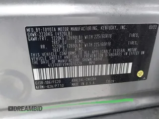 2022 Toyota RAV4 Hybrid SE z VIN 4T3T6RFV9NU070229, wystawiony jako IAAI lot #42565070 z przebiegiem 21 901 mil mil oraz . Historia ofert i sprzedaży dostępna na DreamBid. Obrazek 9.