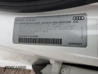 2018 Audi A6 Premium Plus z VIN WAUD8AFC7JN069089, wystawiony jako Copart lot #57535685 z przebiegiem 71 742 mil mil oraz Szkoda całkowita • Salvage title. Historia ofert i sprzedaży dostępna na DreamBid. Obrazek 12.