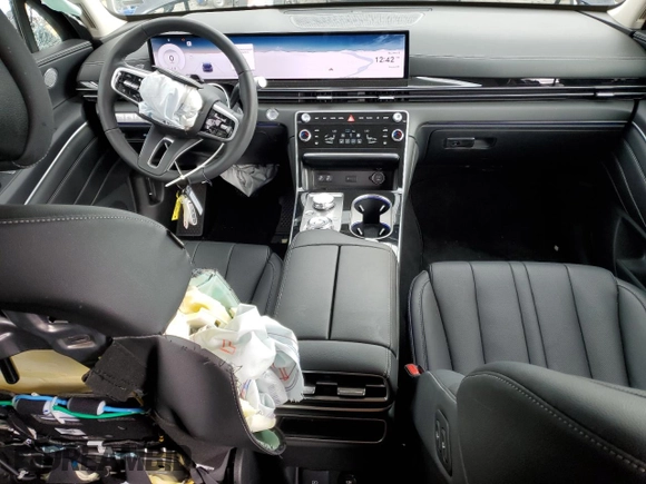 2025 Genesis GV80 Standard with VIN KMUHFESB3SU248524, listed as a Copart auction lot 47854975 with 6,309 mi miles and Non Repairable. Bid and sale history available at DreamBid. Image 8.
