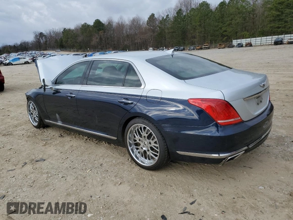 2018 Genesis G90 Premium z VIN KMHG34JA3JU047470, wystawiony jako Copart lot #44661694 z przebiegiem Nie podano mil oraz . Historia ofert i sprzedaży dostępna na DreamBid. Obrazek 2.