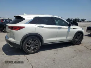 2021 Infiniti QX50 Luxe z VIN 3PCAJ5BA1MF120269, wystawiony jako Copart lot #58156515 z przebiegiem 65 464 mil mil oraz Szkoda całkowita • Salvage title. Historia ofert i sprzedaży dostępna na DreamBid. Obrazek 3.