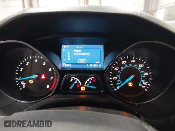 2014 Ford Focus SE with VIN 1FADP3F26EL446138, listed as a IAAI auction lot 42007291 with 201,261 mi miles. Bid and sale history available at carsss.com. Image 7.