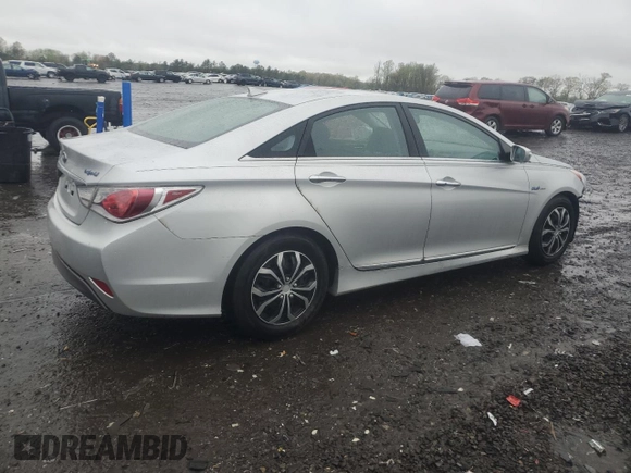 2012 Hyundai Sonata Hybrid with VIN KMHEC4A44CA020400, listed as a Copart auction lot 52800445 with 89,972 mi miles and Salvage Title. Bid and sale history available at DreamBid. Image 3.