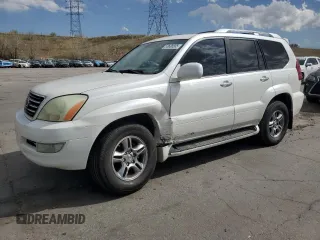 2008 Lexus GX 470 z VIN JTJBT20XX80169363, wystawiony jako Copart lot #53688585 z przebiegiem 186 080 mil mil oraz Szkody całkowita. Historia ofert i sprzedaży dostępna na DreamBid. Obrazek 1.