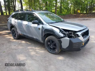 2023 Subaru Outback Wilderness with VIN 4S4BTGUD9P3104481, listed as a IAAI auction lot 42418720 with 23,347 mi miles and . Bid and sale history available at DreamBid. Image 1.