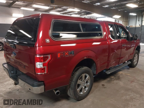 2018 Ford F-150 XL with VIN 1FTFX1E59JFB78505, listed as a IAAI auction lot 41769027 with 63,360 mi miles and . Bid and sale history available at DreamBid. Image 4.