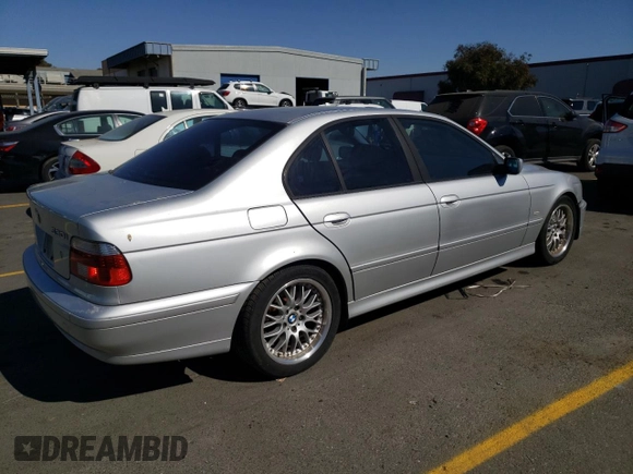 2002 BMW 5 Series 530i with VIN WBADT53442CE93817, listed as a Copart auction lot 73840234 with 115,223 mi miles and Clean Title. Bid and sale history available at carsss.com. Image 3.