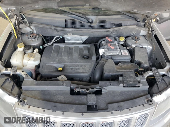 2017 Jeep Compass Latitude with VIN 1C4NJDEB4HD128749, listed as a Copart auction lot 53892245 with 123,549 mi miles and Salvage title. Bid and sale history available at DreamBid. Image 12.