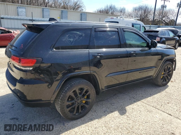 2018 Jeep Grand Cherokee Upland with VIN 1C4RJFAG7JC437187, listed as a Copart auction lot 47816075 with 102,314 mi miles and Salvage title. Bid and sale history available at DreamBid. Image 3.