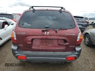 2001 Hyundai Santa Fe GLS with VIN KM8SC83DX1U106345, listed as a Copart auction lot 81110664 with 103,639 mi miles and Clean Title. Bid and sale history available at carsss.com. Image 6.