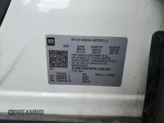 2022 Chevrolet Traverse LT z VIN 1GNEVHKW7NJ156164, wystawiony jako Copart lot #50160045 z przebiegiem 45 424 mil mil oraz Szkoda całkowita • Salvage title. Historia ofert i sprzedaży dostępna na DreamBid. Obrazek 13.