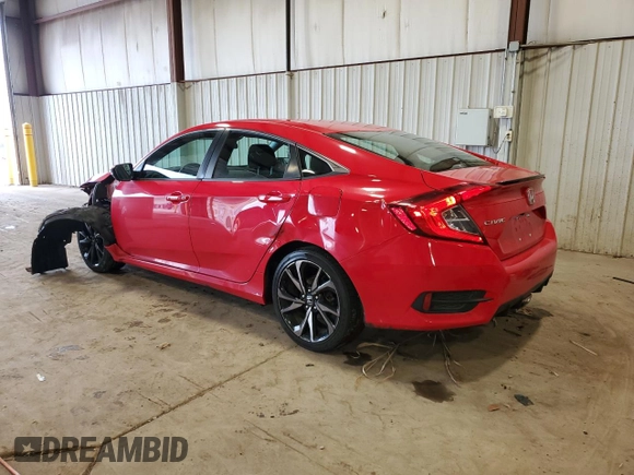 2019 Honda Civic Sport with VIN 2HGFC2F84KH550926, listed as a Copart auction lot 49224605 with 109,348 mi miles and Salvage Title. Bid and sale history available at DreamBid. Image 2.