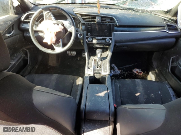 2019 Honda Civic Sedan Sport with VIN 2HGFC2F84KH598152, listed as a Copart auction lot 45580455 with 0 mi miles and Salvage Title. Bid and sale history available at carsss.com. Image 8.
