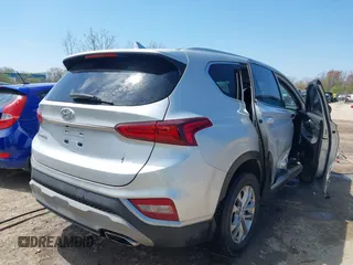2019 Hyundai Santa Fe SEL with VIN 5NMS33AD1KH101182, listed as a IAAI auction lot 42093555 with 93,473 mi miles and . Bid and sale history available at DreamBid. Image 4.