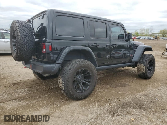 2021 Jeep Wrangler Unlimited Rubicon z VIN 1C4HJXFN1MW793064, wystawiony jako Copart lot #55643305 z przebiegiem 51 944 mil mil oraz Szkoda całkowita • Salvage title. Historia ofert i sprzedaży dostępna na DreamBid. Obrazek 3.