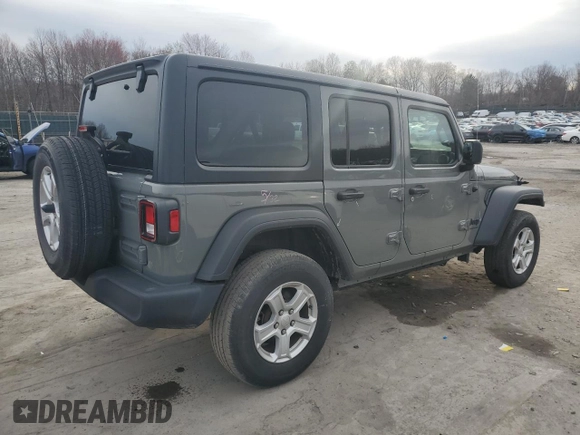 2023 Jeep Wrangler Willys with VIN 1C4HJXDGXPW545601, listed as a Copart auction lot 50020905 with 19,115 mi miles and Salvage title. Bid and sale history available at DreamBid. Image 3.