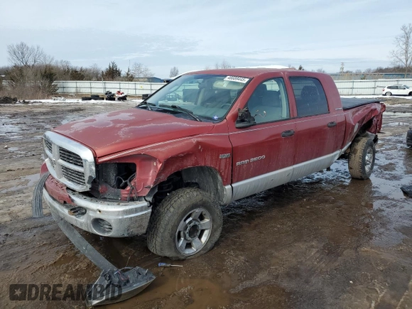 2006 Dodge 1500 SLT with VIN 3D7KS19D96G236395, listed as a Copart auction lot 46689445 with 232,796 mi miles and Salvage Title. Bid and sale history available at carsss.com. Image 1.