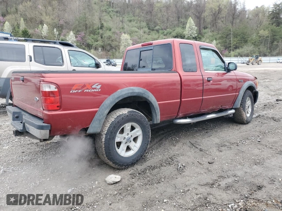 2004 Ford Ranger XL Fleet with VIN 1FTZR45E14PB65707, listed as a Copart auction lot 50123165 with 111,409 mi miles and Salvage title. Bid and sale history available at DreamBid. Image 3.