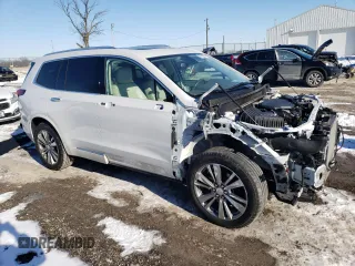 2022 Cadillac XT6 Premium Luxury with VIN 1GYKPCRS0NZ173802, listed as a Copart auction lot 87419534 with 28,373 mi miles and Salvage Title. Bid and sale history available at carsss.com. Image 4.
