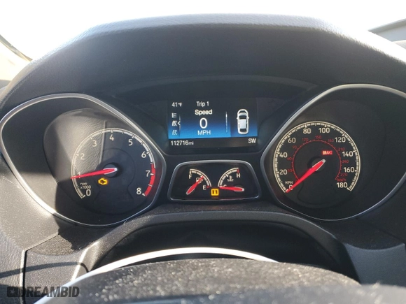 2017 Ford Focus ST with VIN 1FADP3L92HL223228, listed as a Copart auction lot 84267784 with 112,716 mi miles and Salvage Title. Bid and sale history available at carsss.com. Image 9.