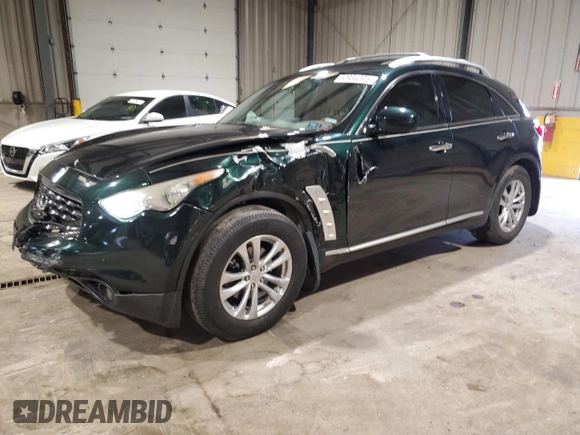 2010 Infiniti FX z VIN JN8AS1MW7AM854288, wystawiony jako Copart lot #52934395 z przebiegiem 139 346 mil mil oraz Szkoda całkowita • Salvage title. Historia ofert i sprzedaży dostępna na DreamBid. Obrazek 1.