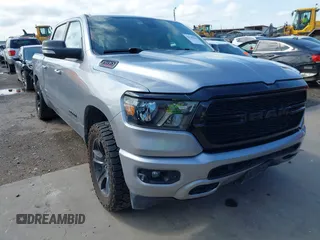 2022 Ram 1500 Big Horn with VIN 1C6SRFFM6NN286353, listed as a IAAI auction lot 42105846 with 52,968 mi miles and . Bid and sale history available at DreamBid. Image 1.