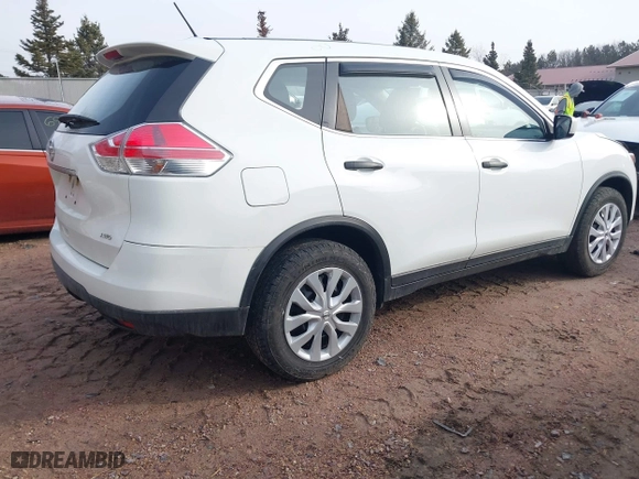 2016 Nissan Rogue S with VIN KNMAT2MV1GP669392, listed as a IAAI auction lot 41698418 with 165,288 mi miles. Bid and sale history available at carsss.com. Image 4.
