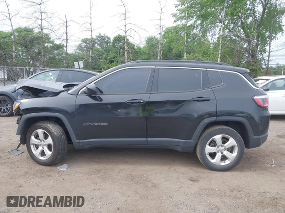 2018 Jeep Compass Latitude with VIN 3C4NJDBB2JT246030, listed as a IAAI auction lot 42362899 with 108,509 mi miles and . Bid and sale history available at DreamBid. Image 14.