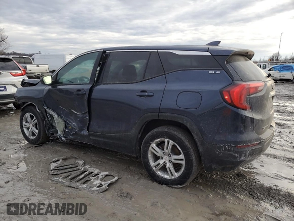 2018 GMC Terrain SLE with VIN 3GKALMEV9JL280193, listed as a Copart auction lot 46671245 with 185,753 mi miles and Salvage Title. Bid and sale history available at carsss.com. Image 2.