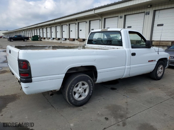 1998 Dodge Ram 1500 with VIN 1B7HC16Y7WS618362, listed as a Copart auction lot 72917534 with 262,178 mi miles and Salvage Title. Bid and sale history available at carsss.com. Image 3.