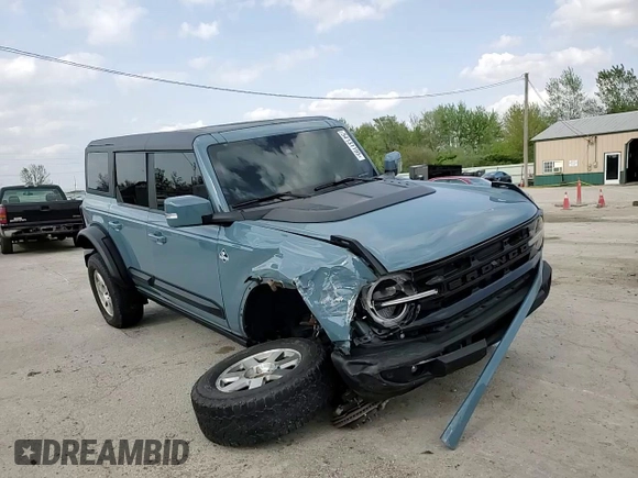 2022 Ford Bronco with VIN 1FMDE5DH3NLB05164, listed as a Copart auction lot 54131195 with 29,052 mi miles and Salvage title. Bid and sale history available at DreamBid. Image 13.