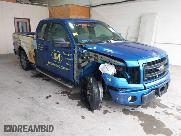 2013 Ford F-150 XL with VIN 1FTFX1CFXDFB89934, listed as a IAAI auction lot 41293885 with 147,871 mi miles. Bid and sale history available at carsss.com. Image 6.