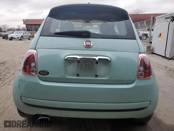 2016 FIAT 500 Pop with VIN 3C3CFFAR0GT169576, listed as a Copart auction lot 85710074 with 81,805 mi miles and Salvage Title. Bid and sale history available at carsss.com. Image 6.