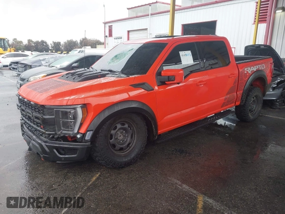 2023 Ford F-150 Raptor with VIN 1FTFW1RJ0PFC76292, listed as a IAAI auction lot 41458893 with 5,028 mi miles and . Bid and sale history available at DreamBid. Image 18.