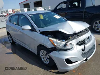 2017 Hyundai Accent SE with VIN KMHCT5AE4HU315623, listed as a IAAI auction lot 41813017 with 111,595 mi miles. Bid and sale history available at carsss.com. Image 1.