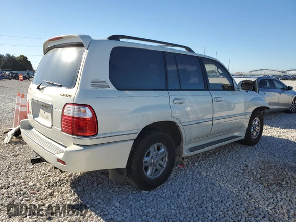 2000 Lexus LX 470 z VIN JT6HT00W7Y0114787, wystawiony jako Copart lot #84433924 z przebiegiem Nie podano mil oraz Szkoda całkowita • Salvage title. Historia ofert i sprzedaży dostępna na DreamBid. Obrazek 3.