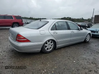 2002 Mercedes-Benz S-Class 5.0L with VIN WDBNG75J02A308650, listed as a Copart auction lot 71954194 with 191,891 mi miles and Clean Title. Bid and sale history available at carsss.com. Image 3.