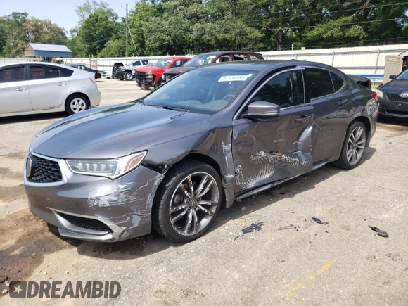 2020 Acura TLX Technology with VIN 19UUB3F40LA001110, listed as a Copart auction lot 57134585 with 131,507 mi miles and Salvage title. Bid and sale history available at DreamBid. Image 1.