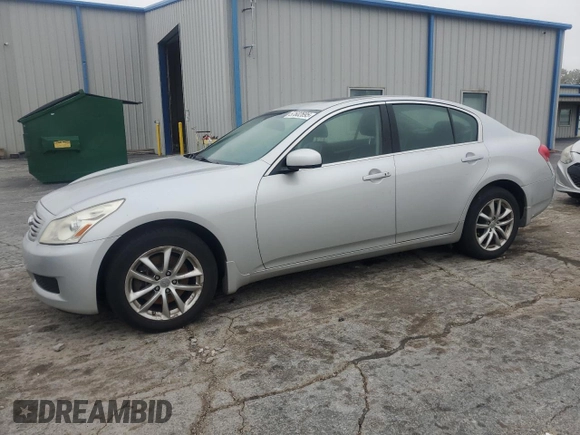 2008 Infiniti G35 x z VIN JNKBV61F08M269618, wystawiony jako Copart lot #57602695 z przebiegiem 170 178 mil mil oraz Szkoda całkowita • Salvage title. Historia ofert i sprzedaży dostępna na DreamBid. Obrazek 1.