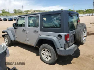 2016 Jeep Wrangler Unlimited Freedom with VIN 1C4BJWDG7GL117972, listed as a Copart auction lot 57996765 with 56,713 mi miles and Salvage title. Bid and sale history available at DreamBid. Image 2.