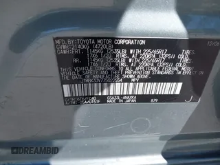 2007 Toyota RAV4 with VIN JTMBK33V775022554, listed as a IAAI auction lot 41626226 with 286,017 mi miles. Bid and sale history available at carsss.com. Image 9.