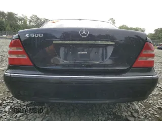 2000 Mercedes-Benz S-Class with VIN WDBNG75J2YA027054, listed as a Copart auction lot 71726724 with 0 mi miles and Salvage Title. Bid and sale history available at carsss.com. Image 6.