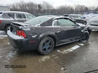 1999 Ford Mustang GT with VIN 1FAFP42X4XF125040, listed as a Copart auction lot 88689045 with 207,662 mi miles and Salvage Title. Bid and sale history available at carsss.com. Image 3.
