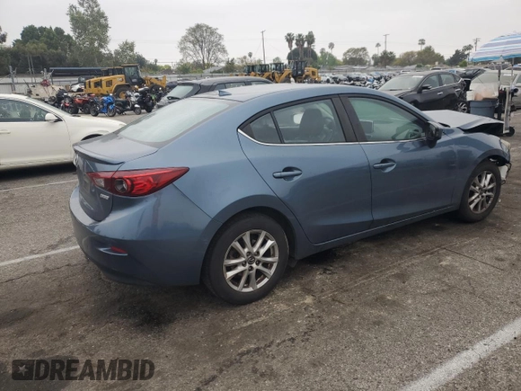 2014 Mazda 3 i Grand Touring with VIN JM1BM1W77E1172938, listed as a Copart auction lot 53194585 with 106,654 mi miles and Salvage Title. Bid and sale history available at DreamBid. Image 3.